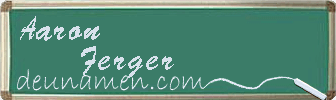 Aaron Ferger Visitenkarte
